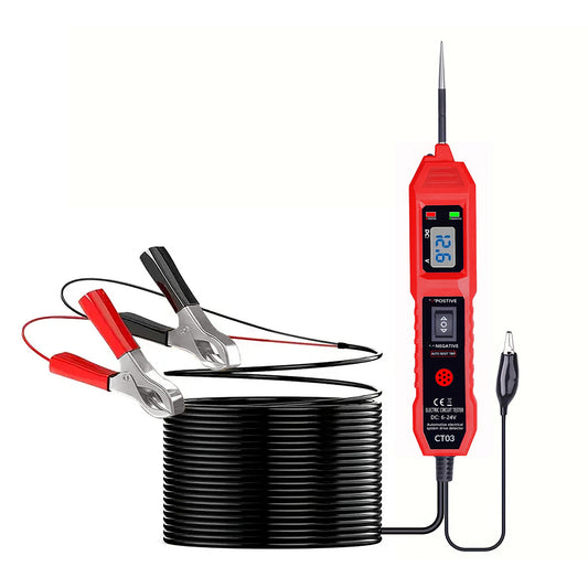 Automotive Circuit Tester - 6 - 24V Voltage, Led Display & Buzzer Notification, Multifunctional and Durable Green Peaceful Pleasures Health and Wellness Default Title