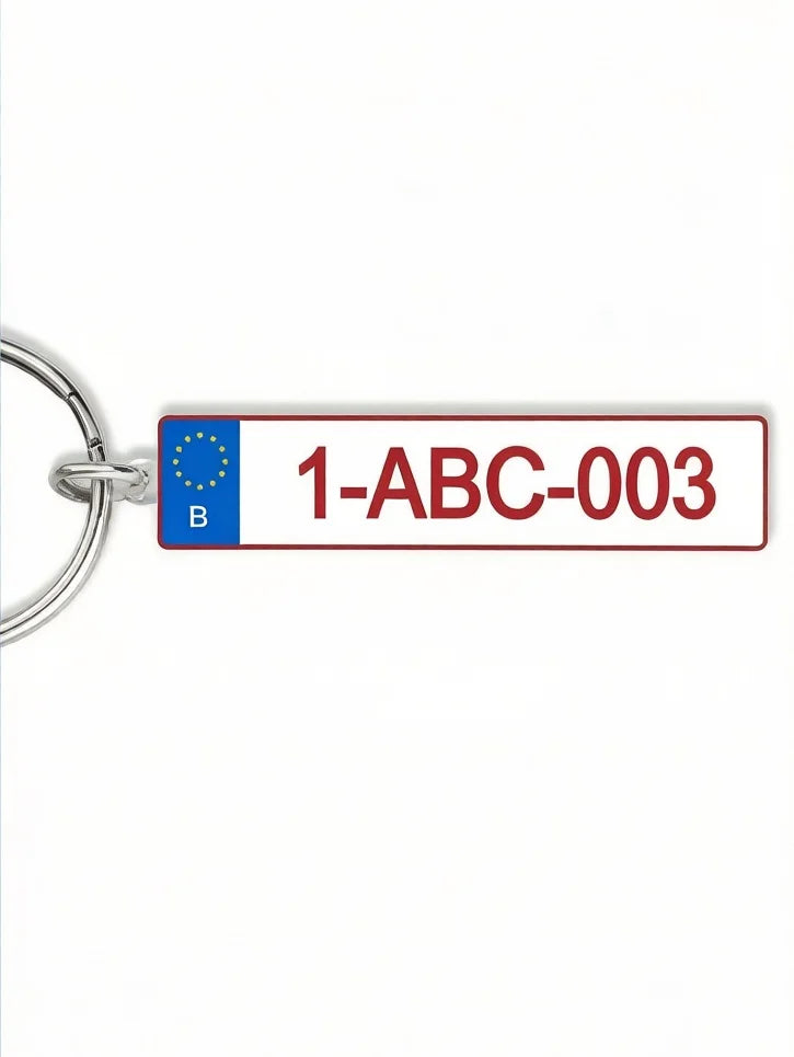 Custom License Plate Keychain | Personalized Name & Number