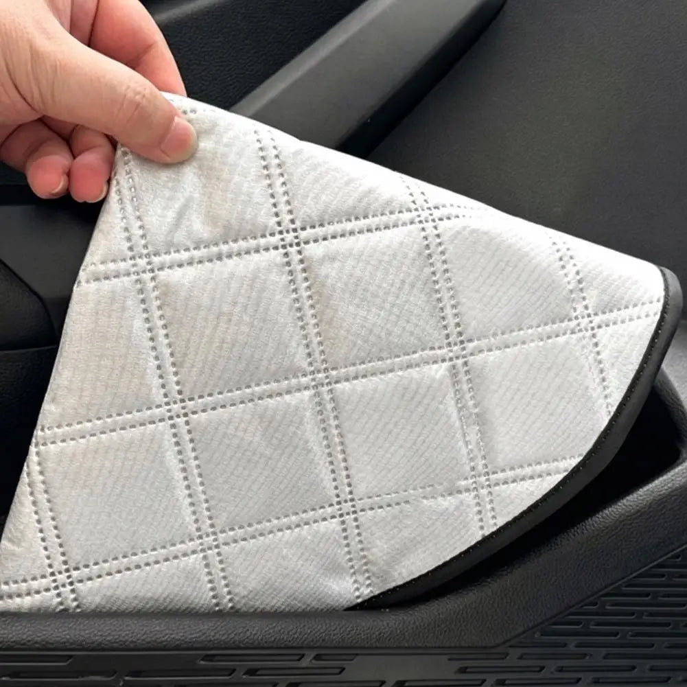 Universal Steering Wheel Sunshade Cover Heat Insulation UV Protection Sunshade Cover Foldable Dust-proof Protector for Outdoor Peaceful Pleasures Health and Wellness