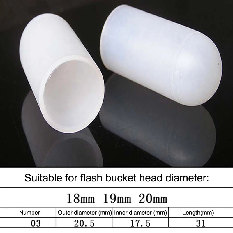 2Pcs Silicone Elastic Flashlight Lampshade For SP31 SP35 IF22A C8G IF25A SP36 S2 C8 EA01 TS21 Q8 14-75MM Torch Peaceful Pleasures Health and Wellness 18 20mm
