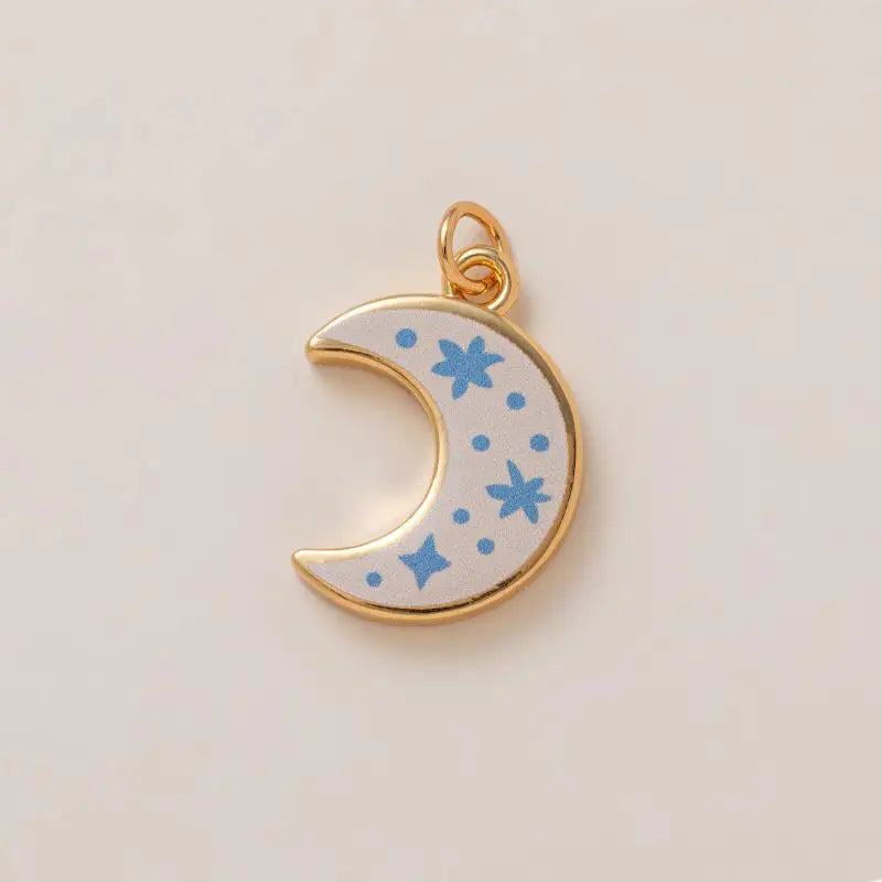 DIY Butterfly Flower Pendant – Gold-Plated Color Block Charm