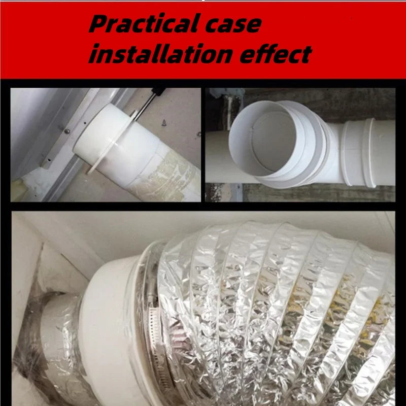Round Pipe Check Valve – Air Duct Draft Blocker for Exhaust Fans