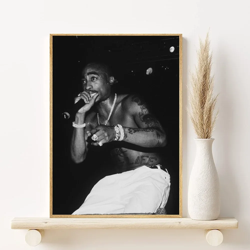 2Pac Minimalist Canvas Poster | Hip-Hop Wall Art Decor
