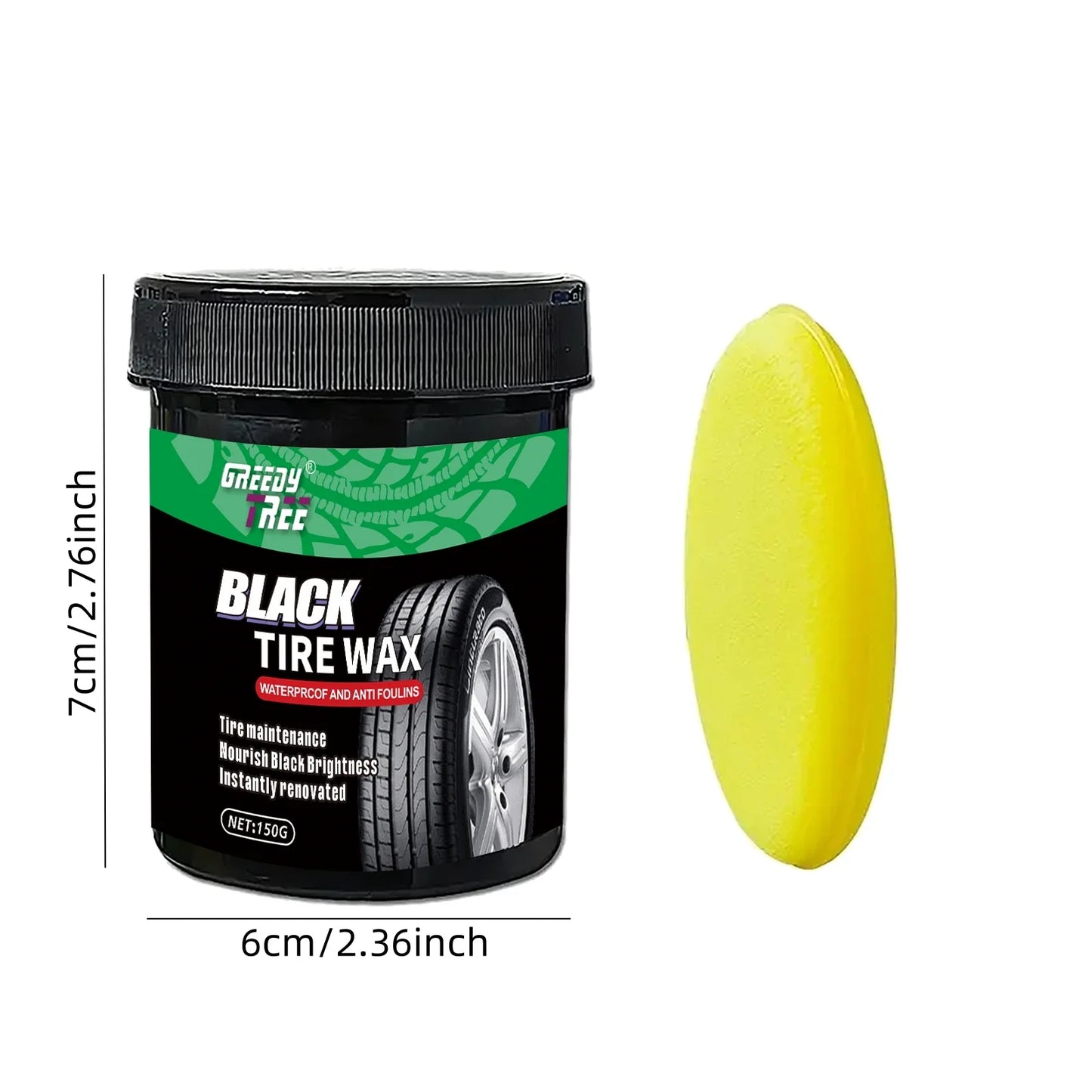 Tire Shine & Car Plastic Restorer Wax Coating – Crystal Clear