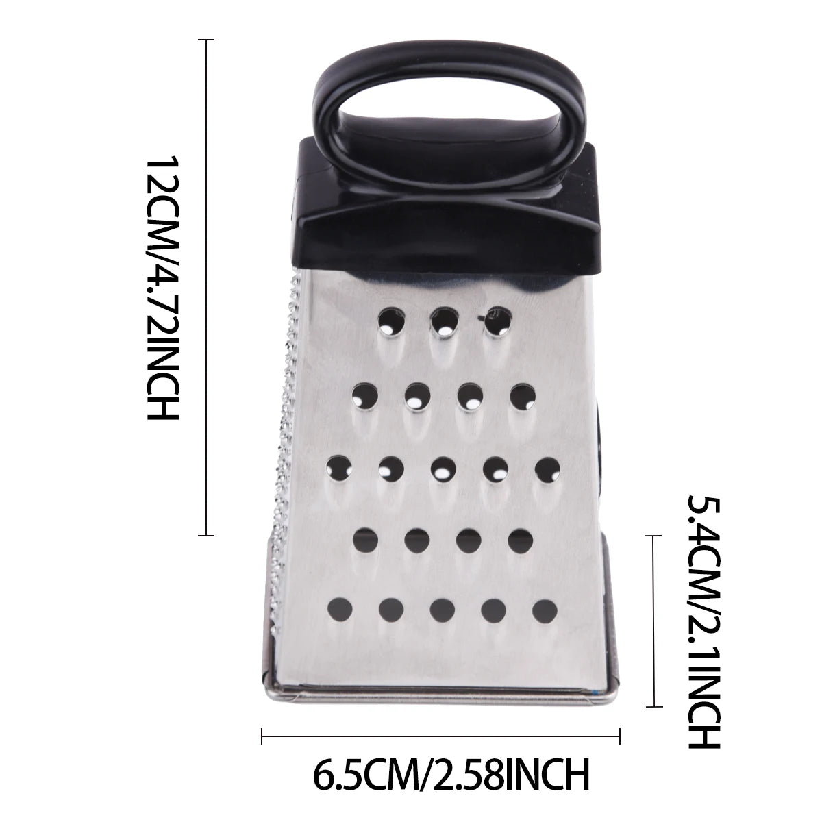 4-Sided Stainless Steel Box Grater for Cheese & Vegetables