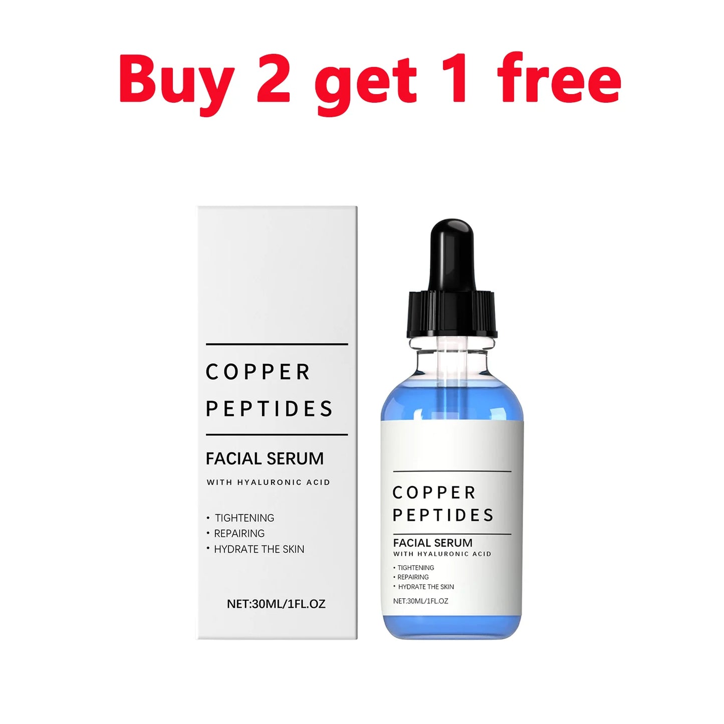 GHK-Cu Copper Peptide Serum – Hydrating, Brightening & Firming