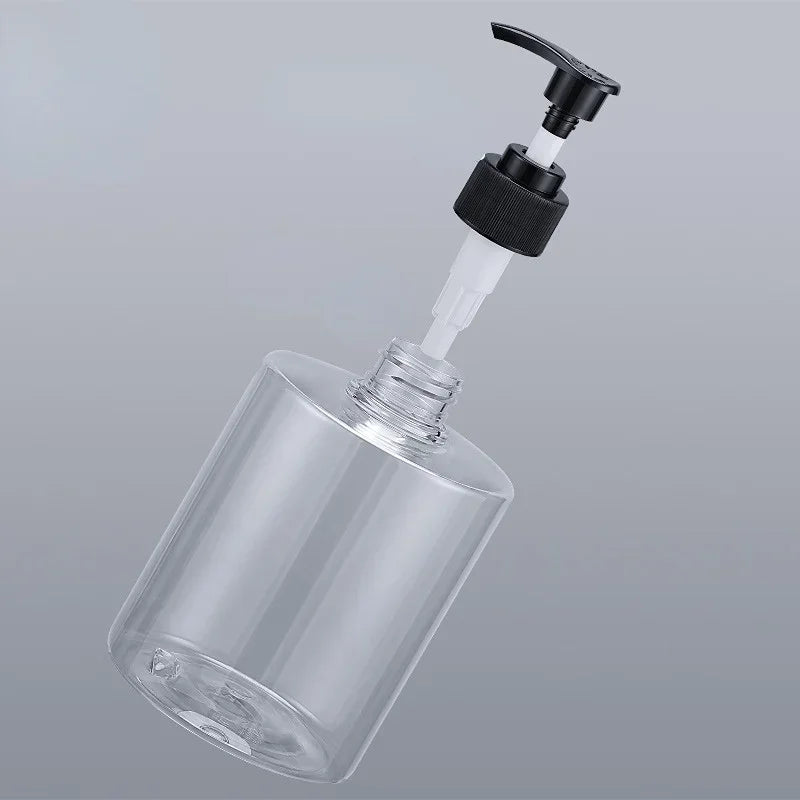 3pcs 500ml Hand Sanitizer Gel Transparent Bottle Cosmetic Body Lotion Press Bottle Shampoo Bath Gel Plastic Bottle Peaceful Pleasures Health and Wellness