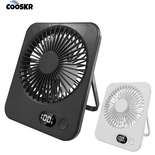 Desk Fan USB RechargeableMini 180° Tilt Folding Personal Fan 5 Gear Wind Portable Wall Fan Table Fan for Office Home Small Fan Peaceful Pleasures Health and Wellness