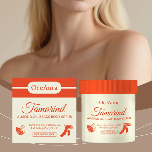 OceAura Tamarind Almond Body Scrub | Brightening Exfoliator 100g Body Exfoliating Scrub Peaceful Pleasures Health and Wellness