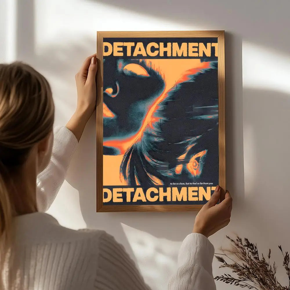 Movie D-Detachment Poster HD Self Adhesive Waterproof Wall Art Ideal for Home Office Dorm Bedroom Great Gift Peaceful Pleasures Health and Wellness White1 50X70cmNoframe