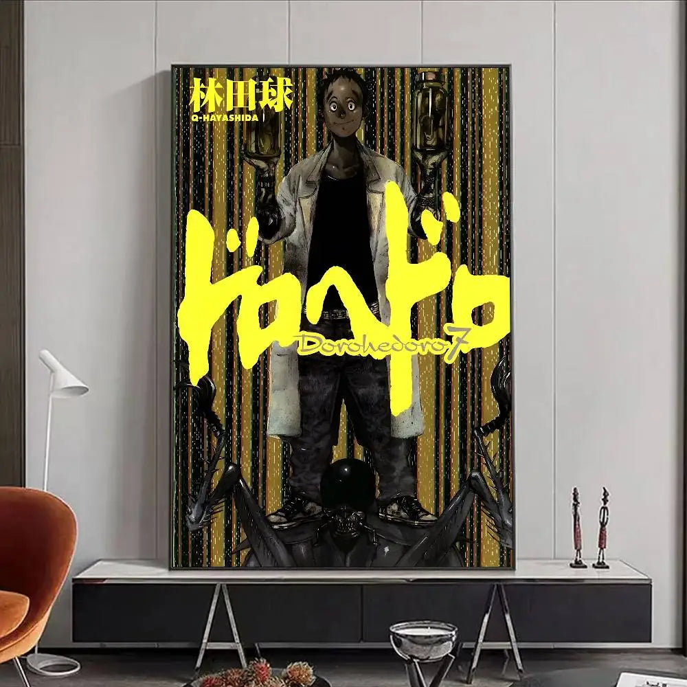 Dorohedoro Anime Figure Horror Monster Poster HD art poster for home living room bar office decoration sticky, waterproof Peaceful Pleasures Health and Wellness