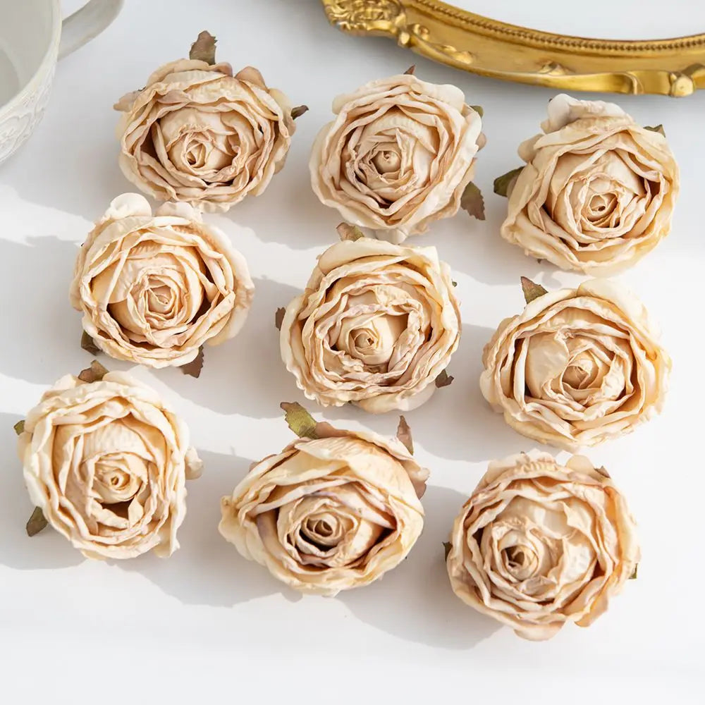 Artificial Silk Rose Heads – Wedding, DIY & Party Decor