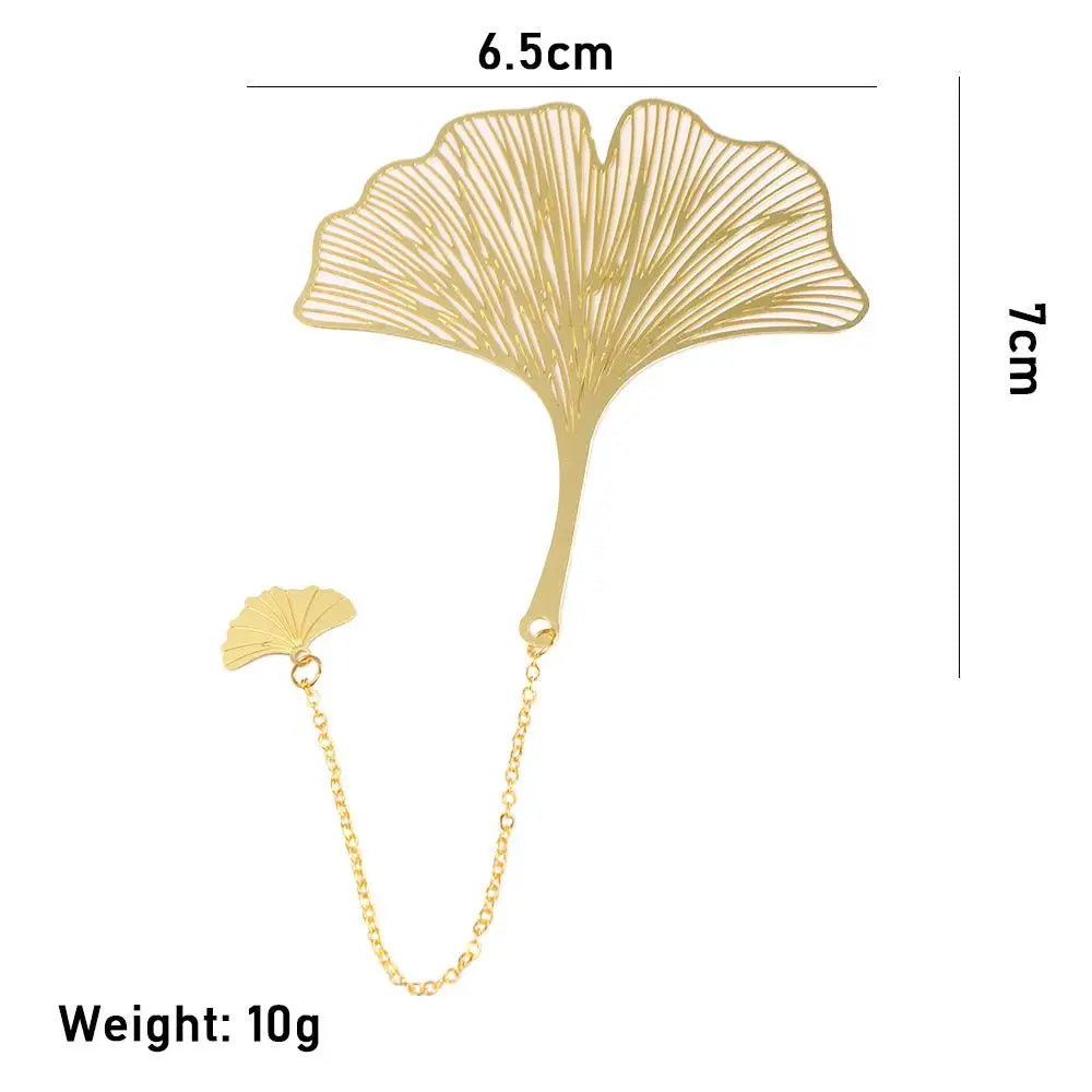 Leaf Vein Maple Leaf Retro Book Clip Chinese Style Page Clip Book Holder Metal Bookmark Bookmark Hollow Book Mark Leaf Bookmark Peaceful Pleasures Health and Wellness