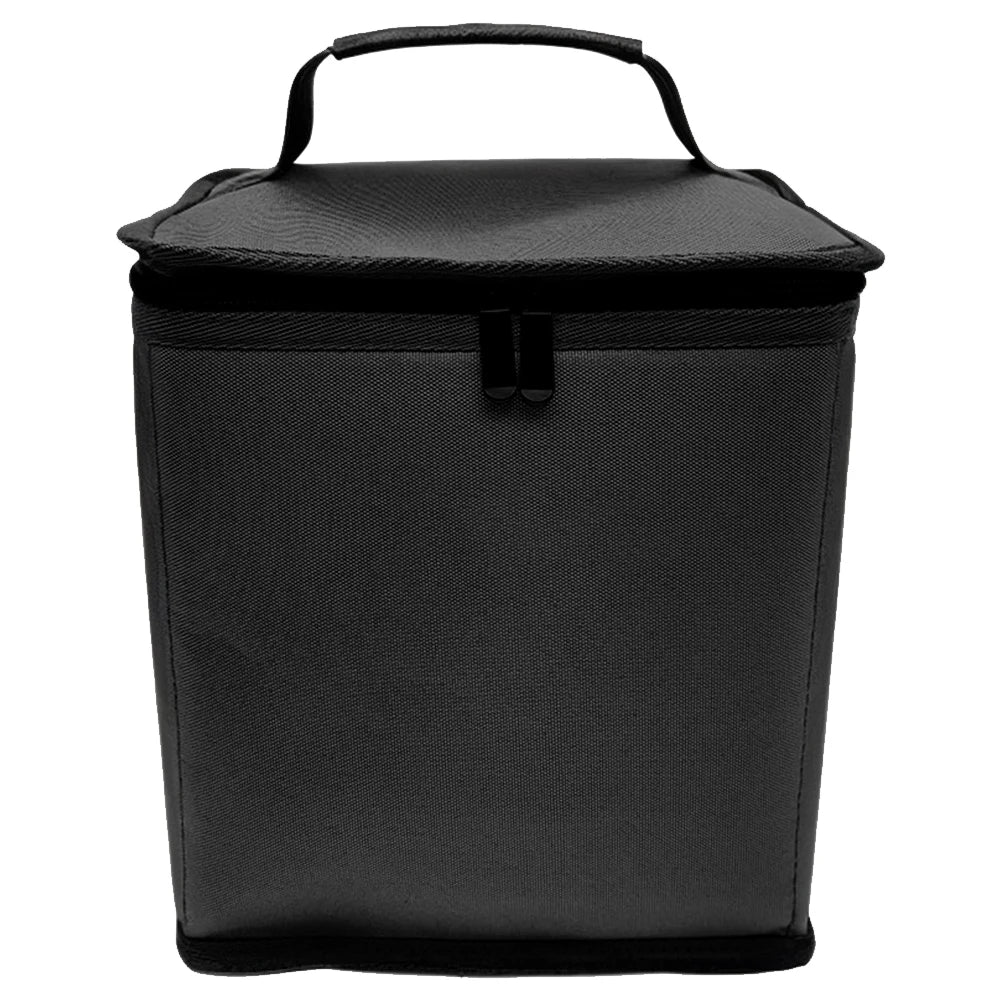 600D Oxford Fabric Can Storage Box with Handle and Zipper Butane Fuel Tank Cover for Outdoor Camping Cooking Travel Picnic Peaceful Pleasures Health and Wellness Black Large