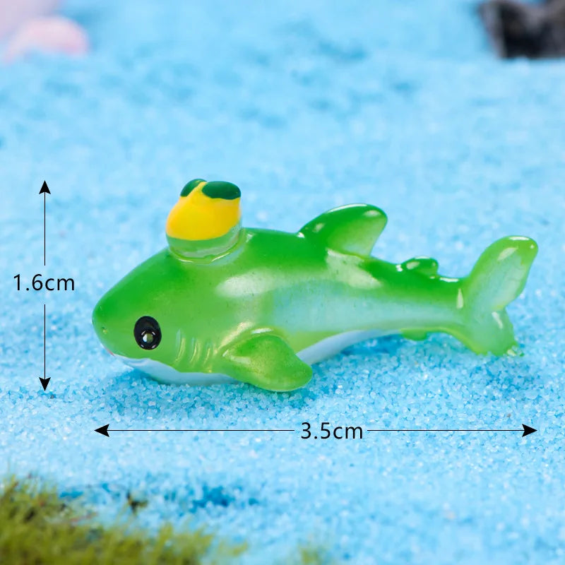 Mini Ocean Resin Animals Tiny Sea Animals Figurines Marine Miniature Animals Aquarium Ornaments Home Decorations fairy garden Peaceful Pleasures Health and Wellness 1