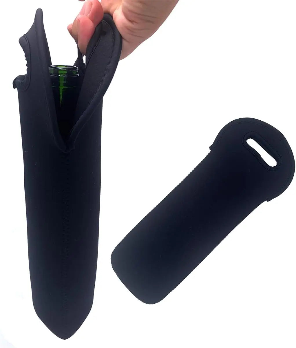 Neoprene Wine Tote Cooler Package for One Bottle Bag Reusable Carrier Cooler Bag for Wedding Birthday Free Shipping Insulated Peaceful Pleasures Health and Wellness