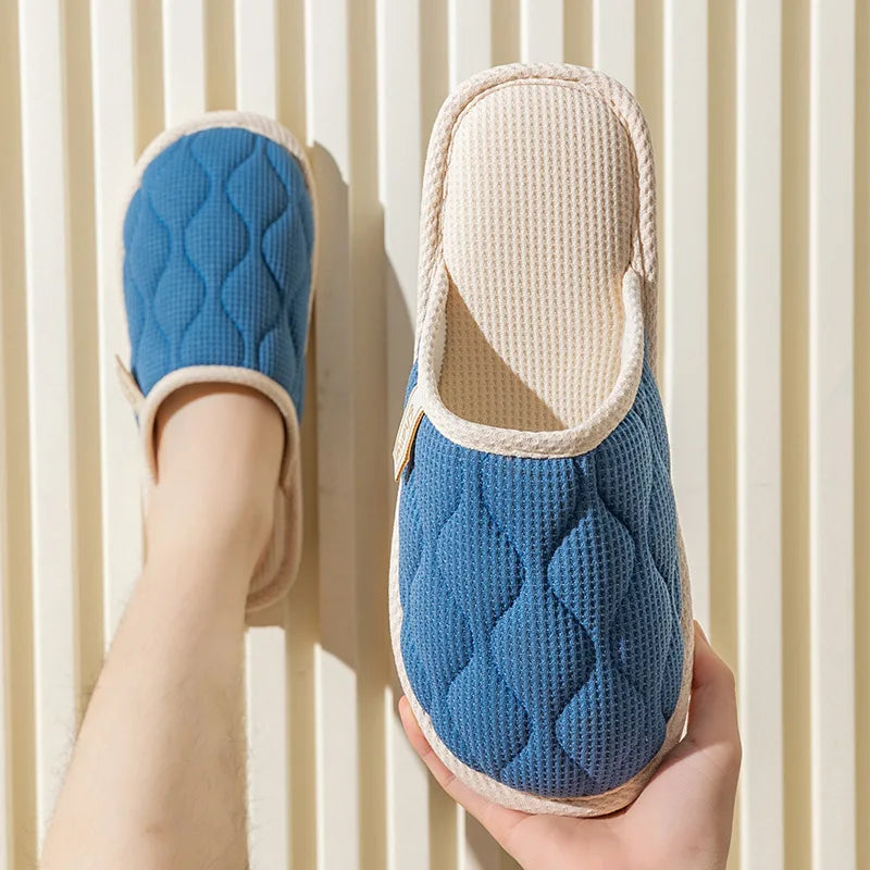 Women's Fuzzy Plush House Slippers | Soft Sole Indoor Slides