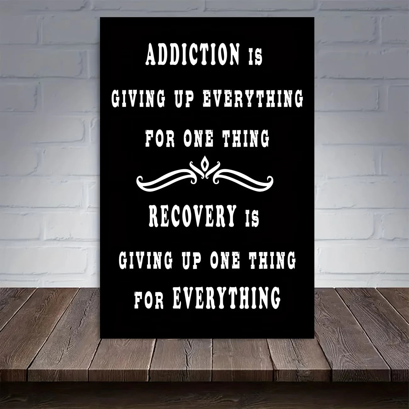 Recovery Motivational Canvas Wall Art Print | Home Decor