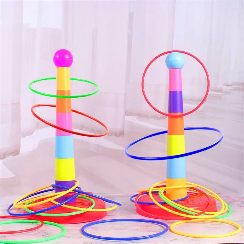 Kids Ring Toss & Stacking Cups 2-in-1 Game | Ages 3+