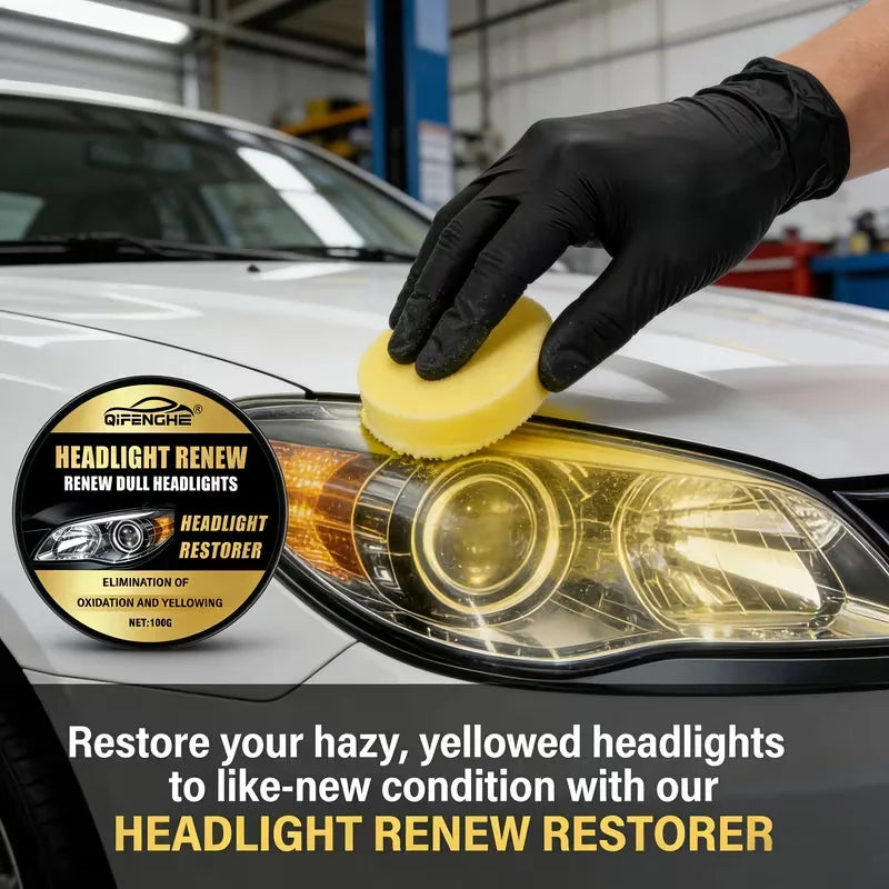 Headlight Restorer Polish – UV Protection & Anti-Yellowing 100g