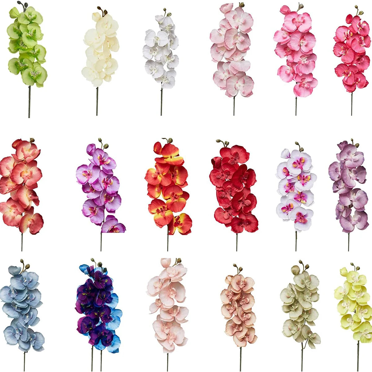 Silk Butterfly Orchid Artificial Flower Branch | Home & Wedding