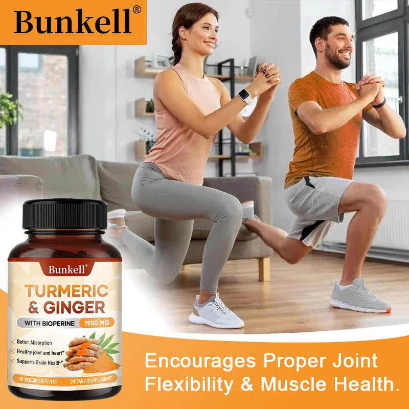 Turmeric Curcumin Ginger Supplement for Joint Comfort Peaceful Pleasures Health and Wellness