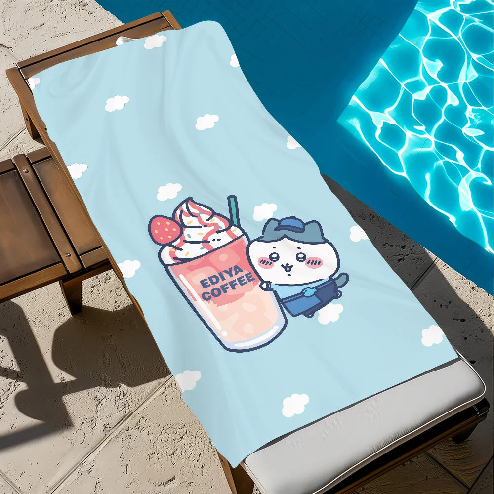 Chiikawa Quick-Dry Beach Towel | Soft, Cute & Multi-Use