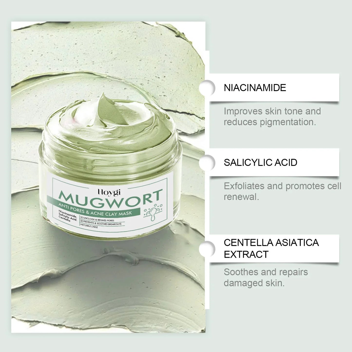 Deep Cleansing Clay Mud Mask – Pore Shrinking & Acne Care