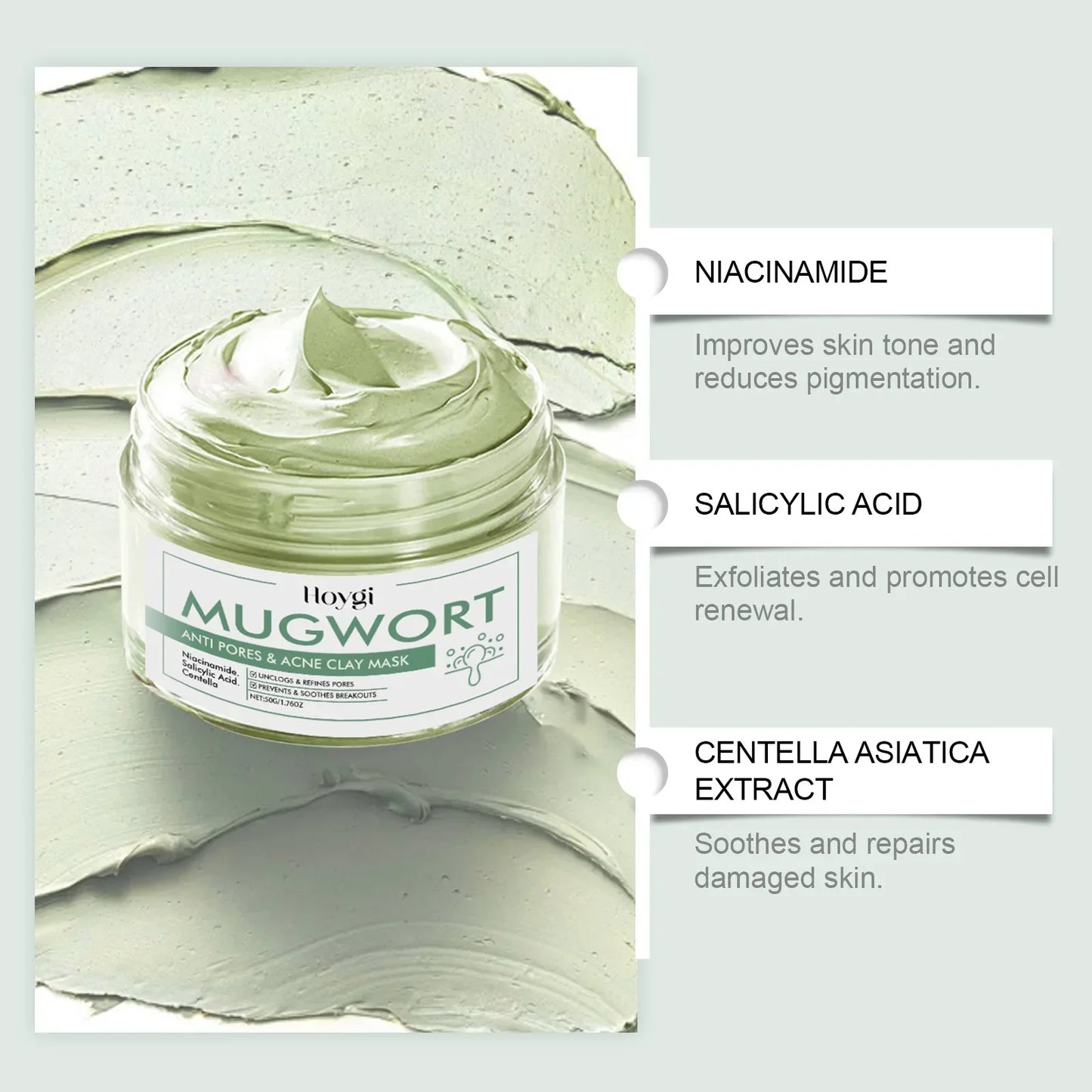 Hoygi Clay Mud Mask – Acne, Pores & Blackhead Remover