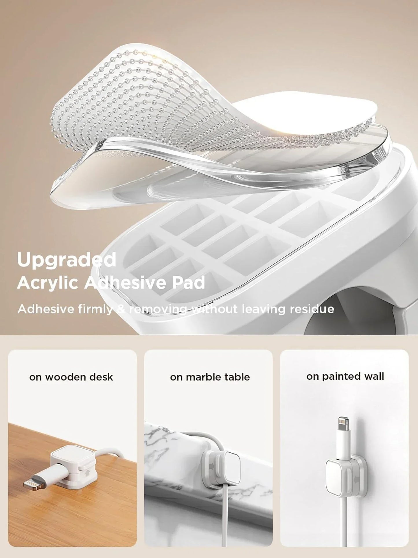 Magnetic Cable Clips Adhesive Cord Organizer | Desk, Car & Home Cable Management Clips Peaceful Pleasures Health and Wellness
