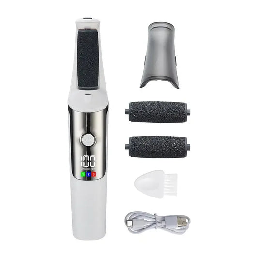 Electric Foot Callus Remover – Rechargeable Portable Foot File Kit Electric Callus Remover Peaceful Pleasures Health and Wellness