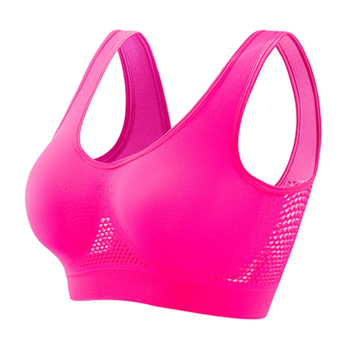 Breathable Sports Bra Top Fitness Women Brassiere Removable Padded Sport Bra Running Gym Seamless Push Up Bras Peaceful Pleasures Health and Wellness