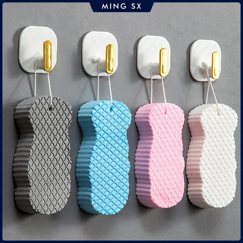 Soft Bath Sponge Brush Exfoliating Dead Skin Sponge For Kids Massager Cleaning Shower Brushes Peeling Fish Scale Sponge Rub Peaceful Pleasures Health and Wellness