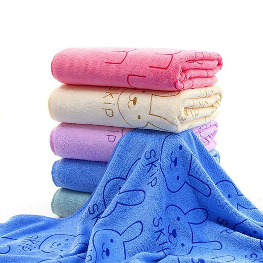 Cartoon Kids Bath Towel | Soft Microfiber 50×100cm Gift Kids Bath Towel Peaceful Pleasures Health and Wellness