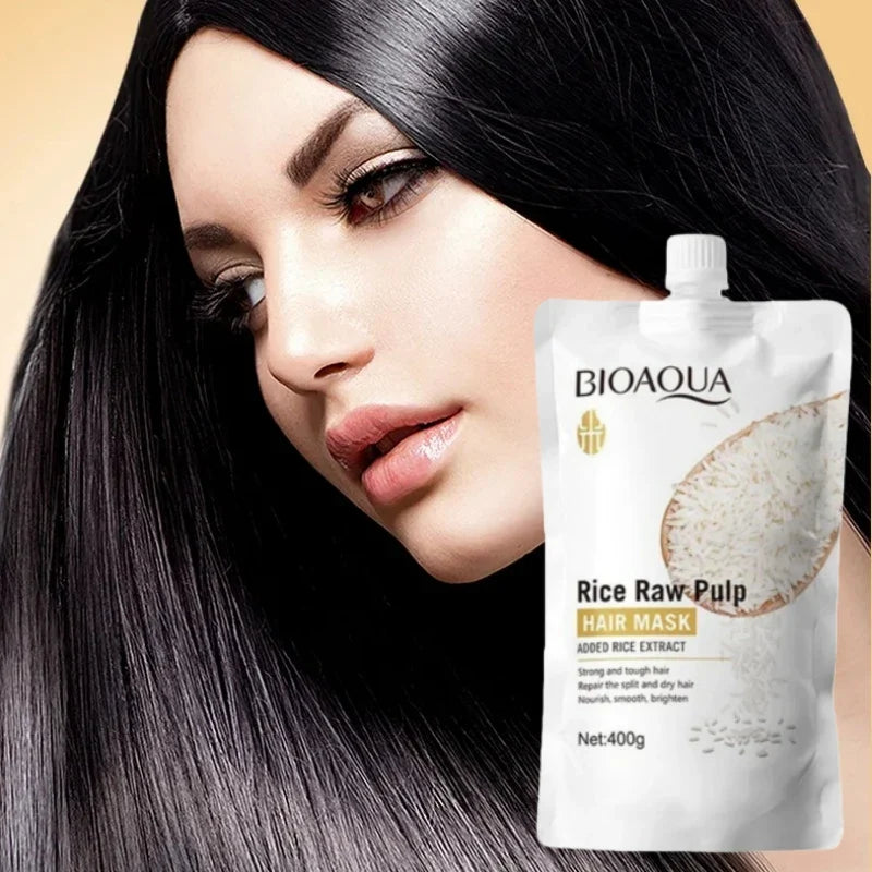 Rice Puree Hair Mask – Deep Conditioning for Frizz-Free Hair