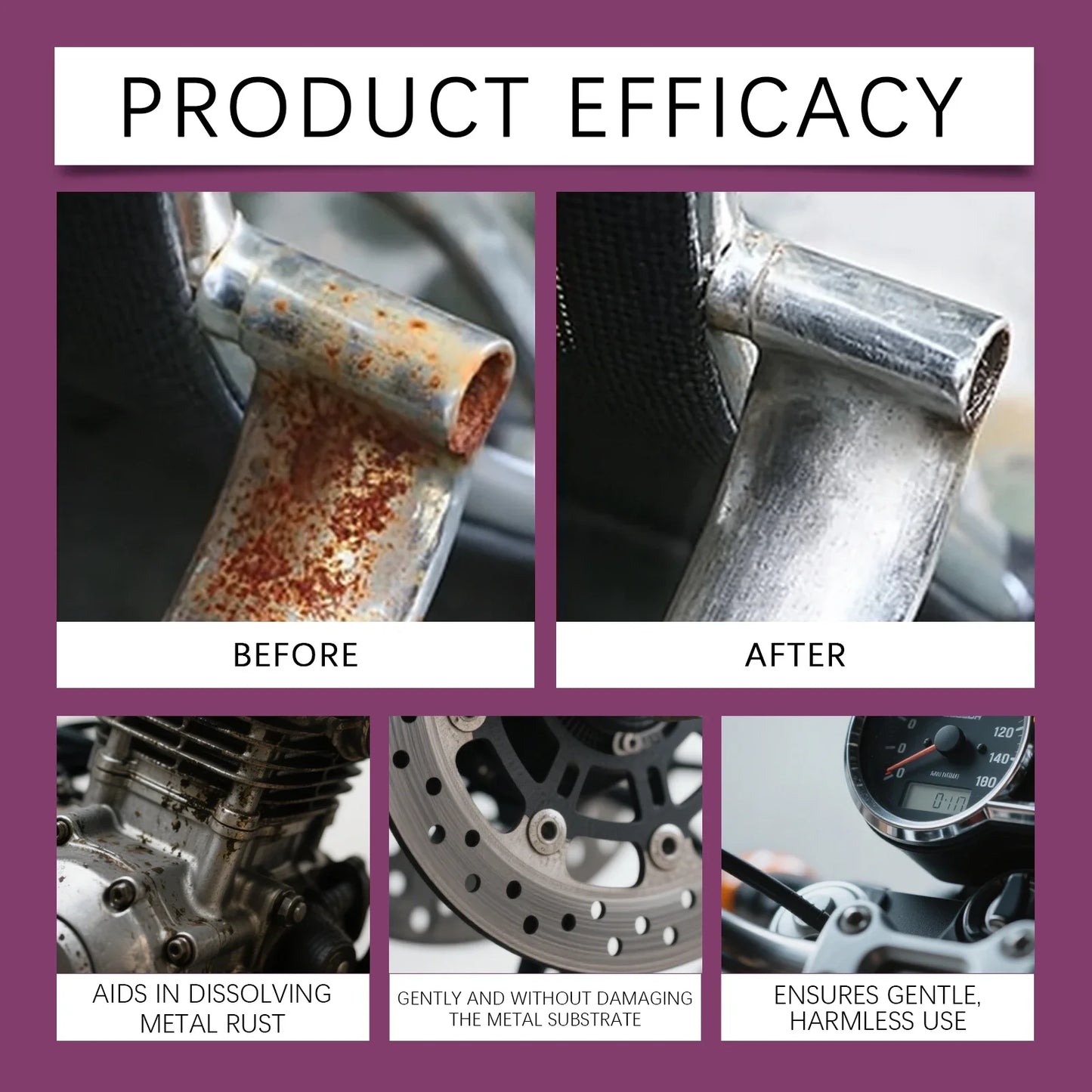Car Rust Remover Spray for Auto Paint and Metal Surfaces Peaceful Pleasures Health and Wellness