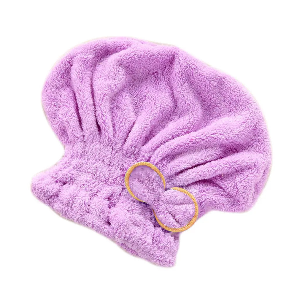 Soft Microfiber Quick Dry Hair Hat for Women Men Unisex Lightweight Towel Turban for Swimming Shower Yoga Peaceful Pleasures Health and Wellness Light Purple