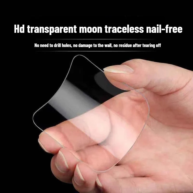 Super Strong Double-Sided Nano Tape – Transparent 6x6cm Patches