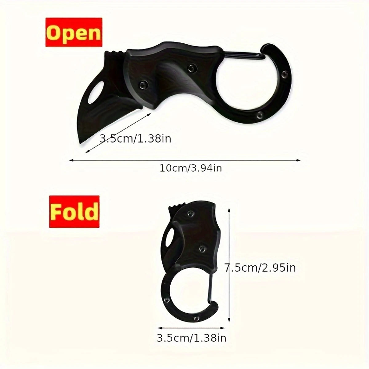 Keychain Folding Knife Mini High-Hardness Multi-Tool Camping & EDC Survival Gift Peaceful Pleasures Health and Wellness