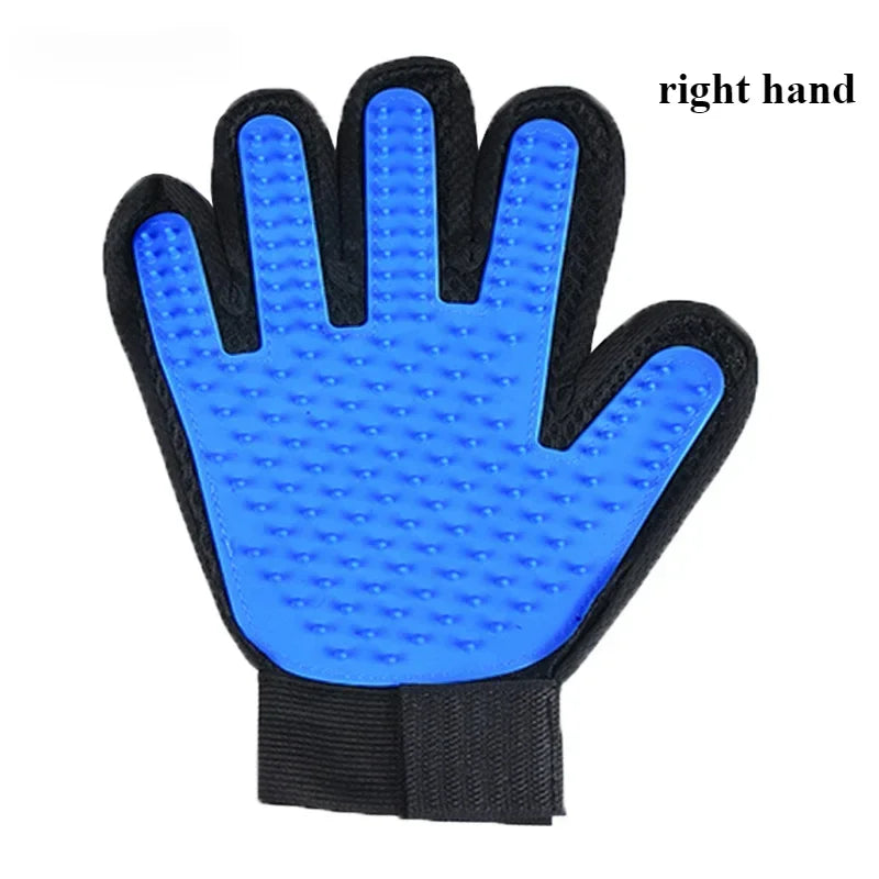 Pet Grooming Gloves for Dogs & Cats – 2-in-1 Deshedding Mitt