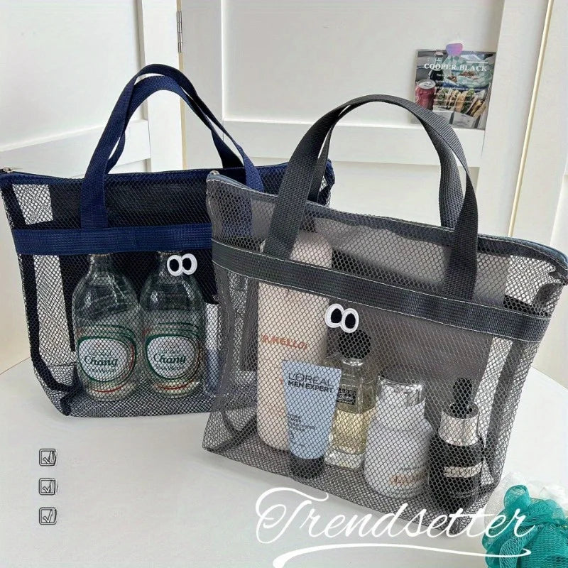 Portable Mesh Shower Caddy | Quick-Dry Travel Toiletry Bag
