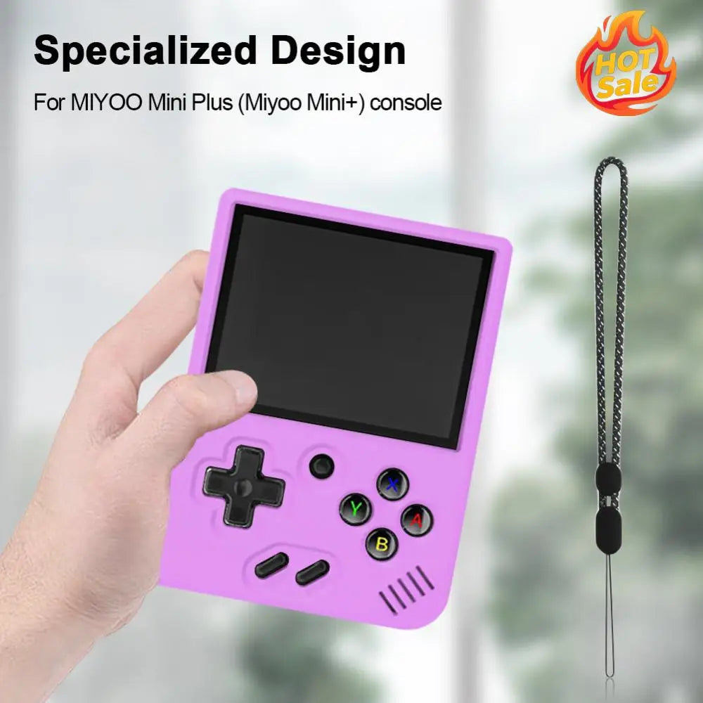 Silicone Shockproof Cover with Lanyard for MIYOO Mini Plus