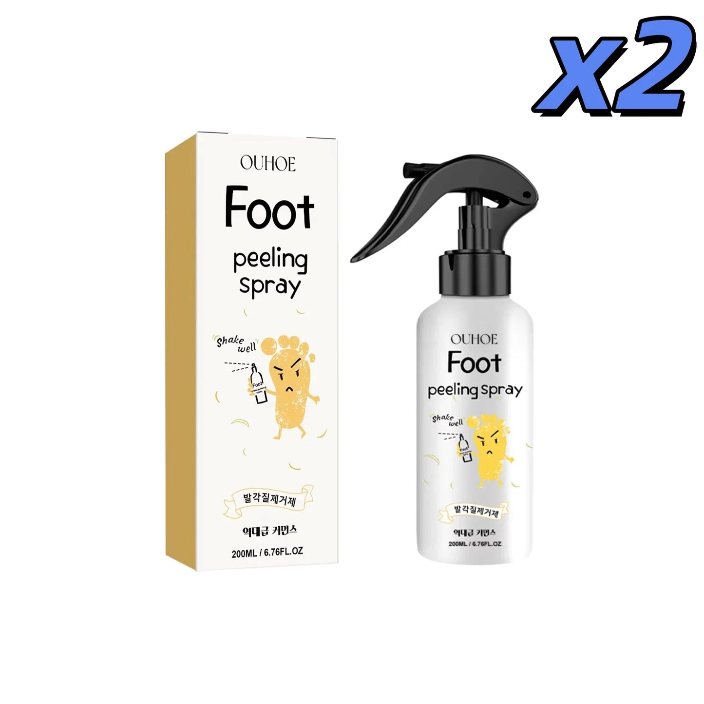 200ml Foot Exfoliating Spray – Soften, Brighten & Smooth Feet