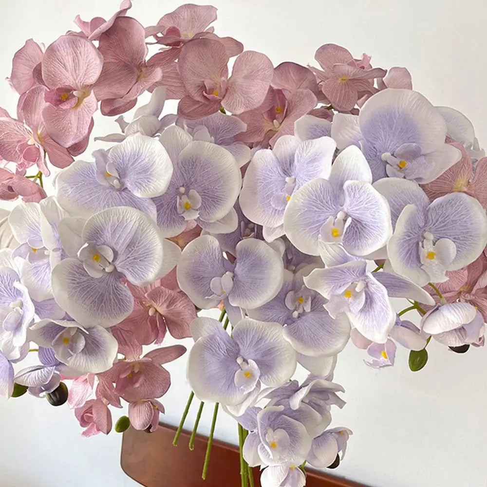 10-Head Artificial Butterfly Orchid Stem | Real Touch Phalaenopsis
