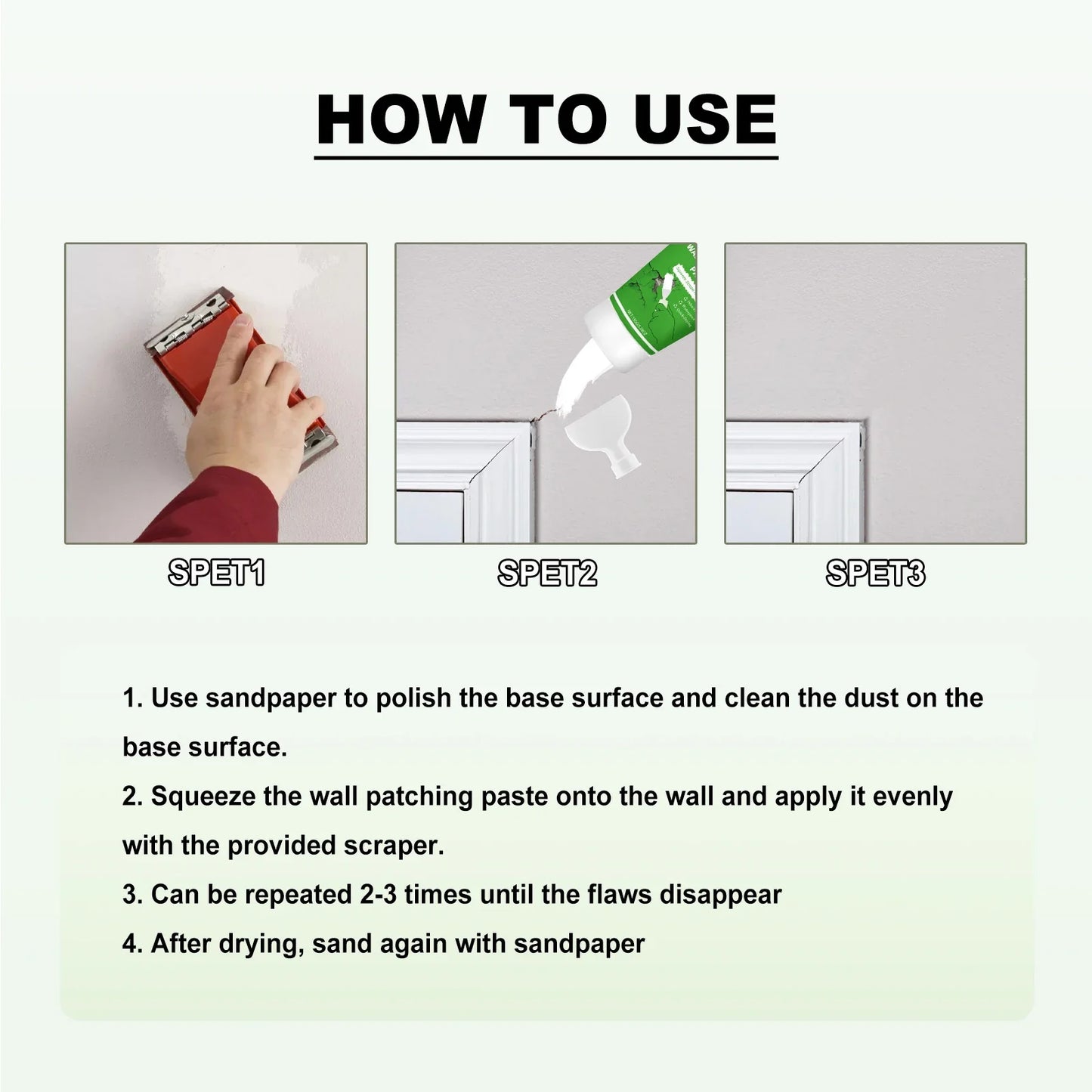 Jaysuing Wall Patching Paste – Fix Cracks, Holes & Scratches