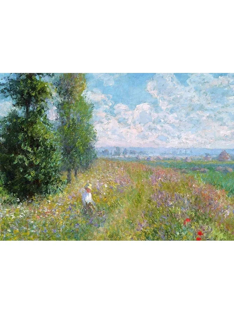 Claude Monet Canvas Wall Art – Garden & Lake Landscape Print