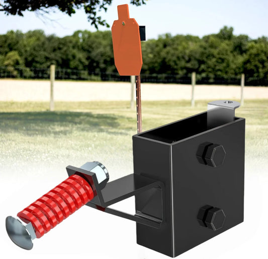 T Post Target Hanger AR500 Shooting Targets Heavy Metal 2x4 Bracket Peaceful Pleasures Health and Wellness