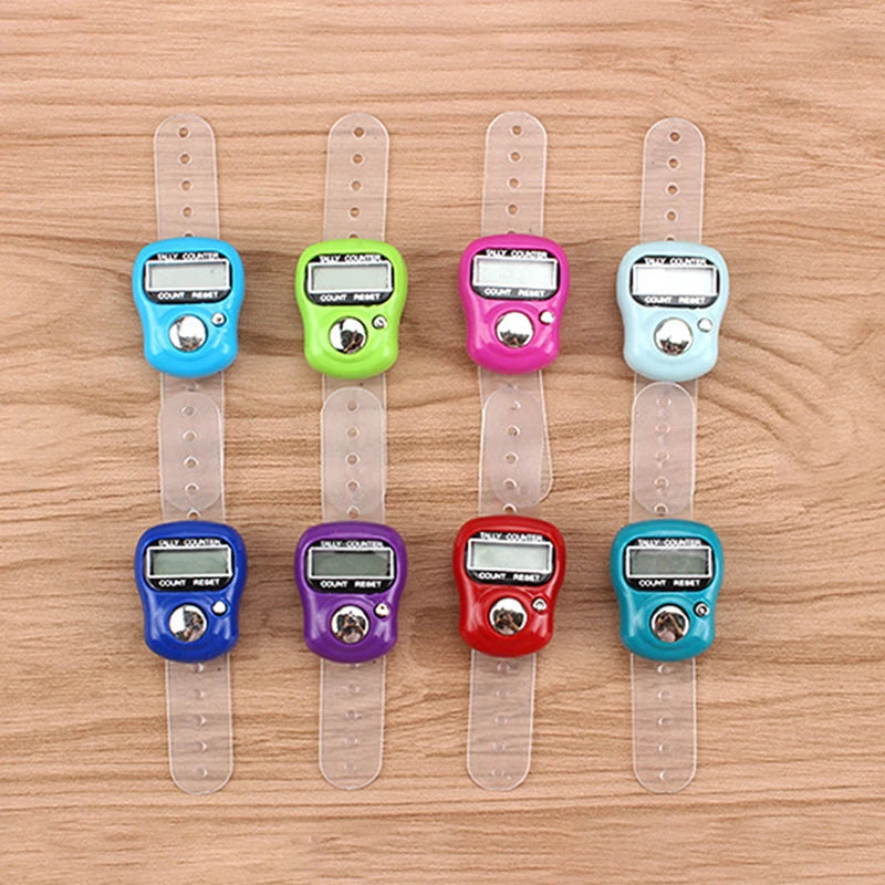 Versatile Mini Finger Counter Compass LED Electronic Handheld Tally Counter Clicker Counter Ring 0-99999 Peaceful Pleasures Health and Wellness