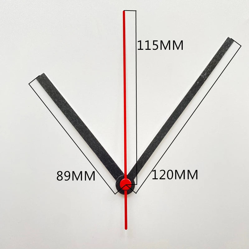 Silent Mute DIY Wall Clock Movement with Hands – Quartz Mechanism Repair Kit