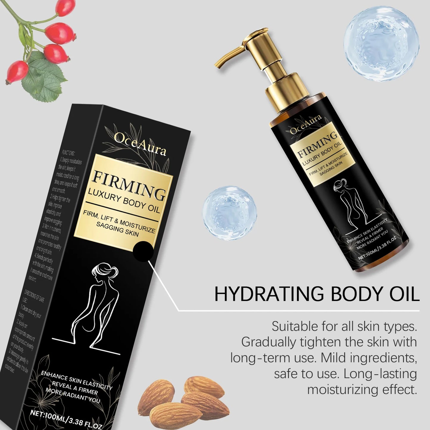 OceAura Anti-Cellulite Tightening Body Oil – Firming 100ml